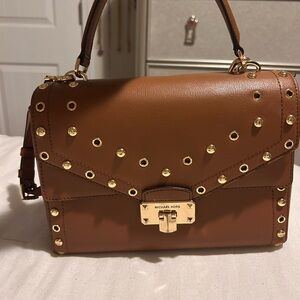 Michael Kors Medium Kinsley “Luggage” Color Satchel with Gold Accents